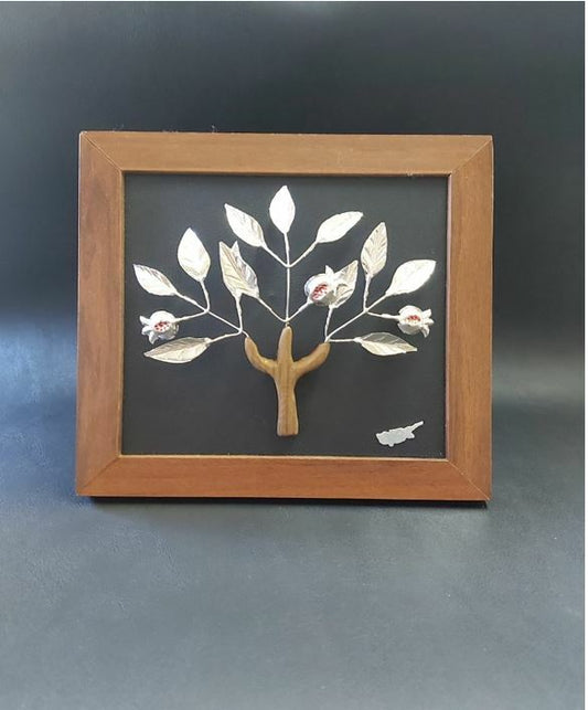Pomegranates tree frame (Silver 830)