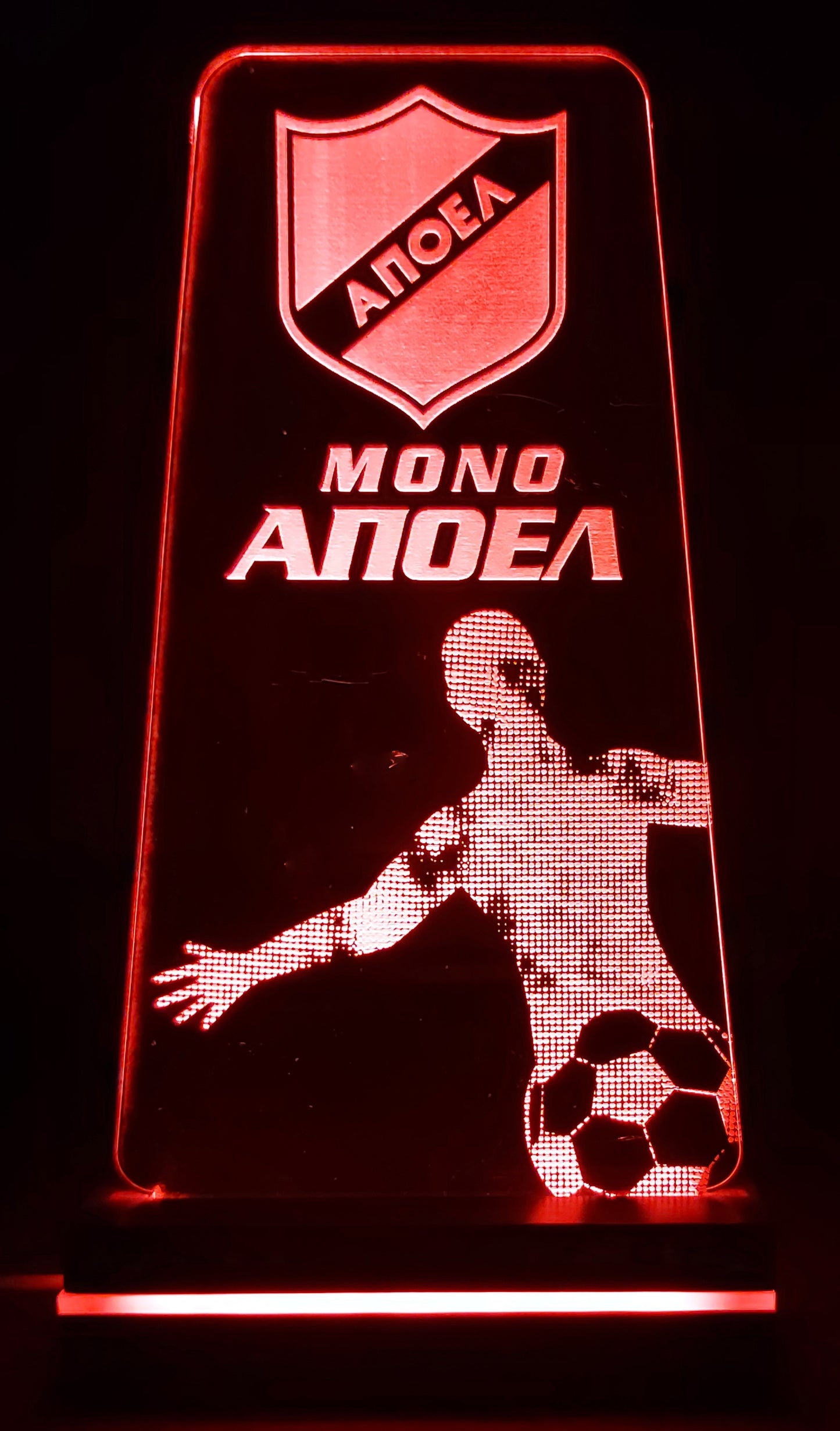 APOEL LED LIGHTING (TRIANGLE - FOOTBALL PLAYER)