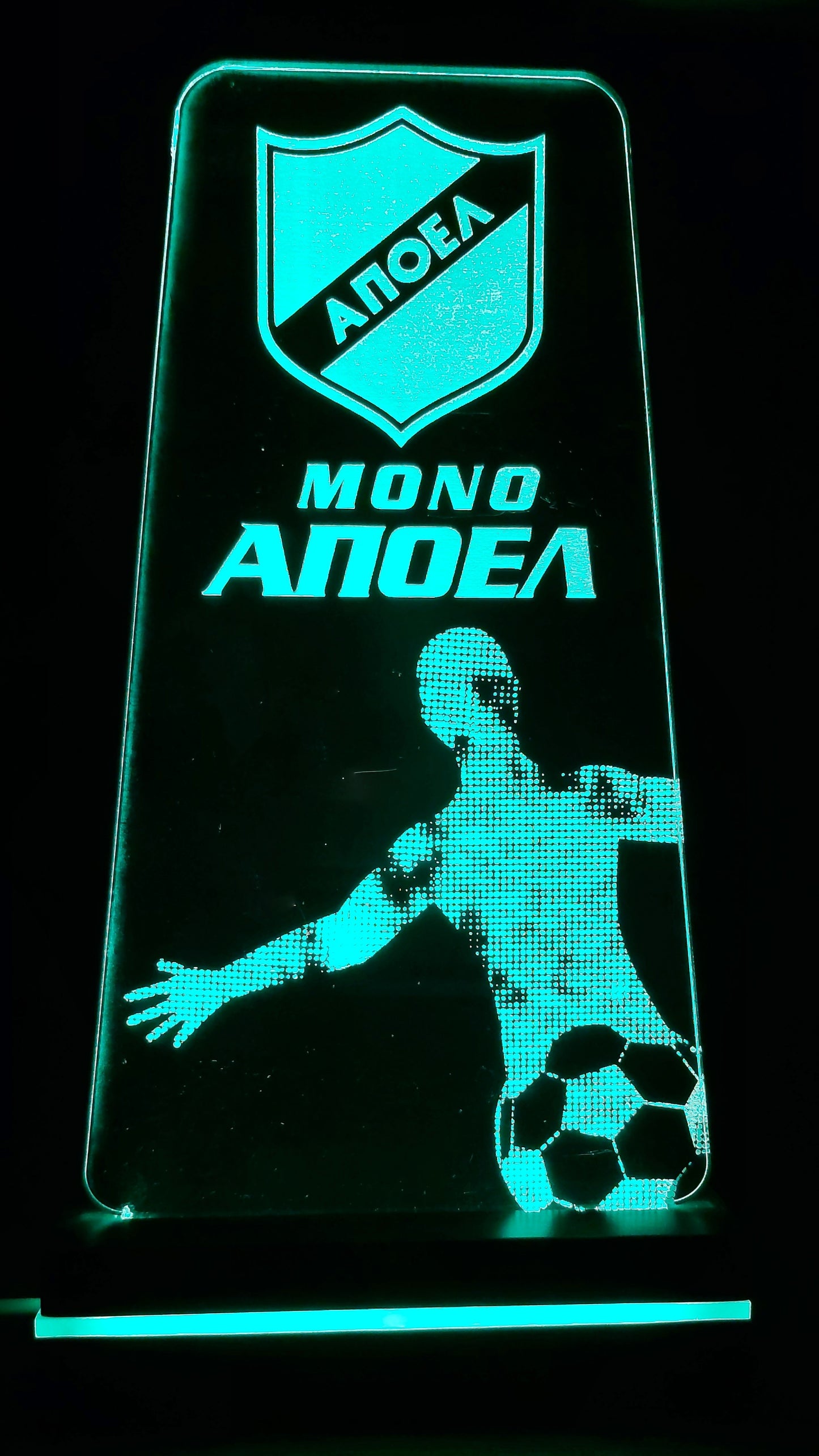 APOEL LED LIGHTING (TRIANGLE - FOOTBALL PLAYER)