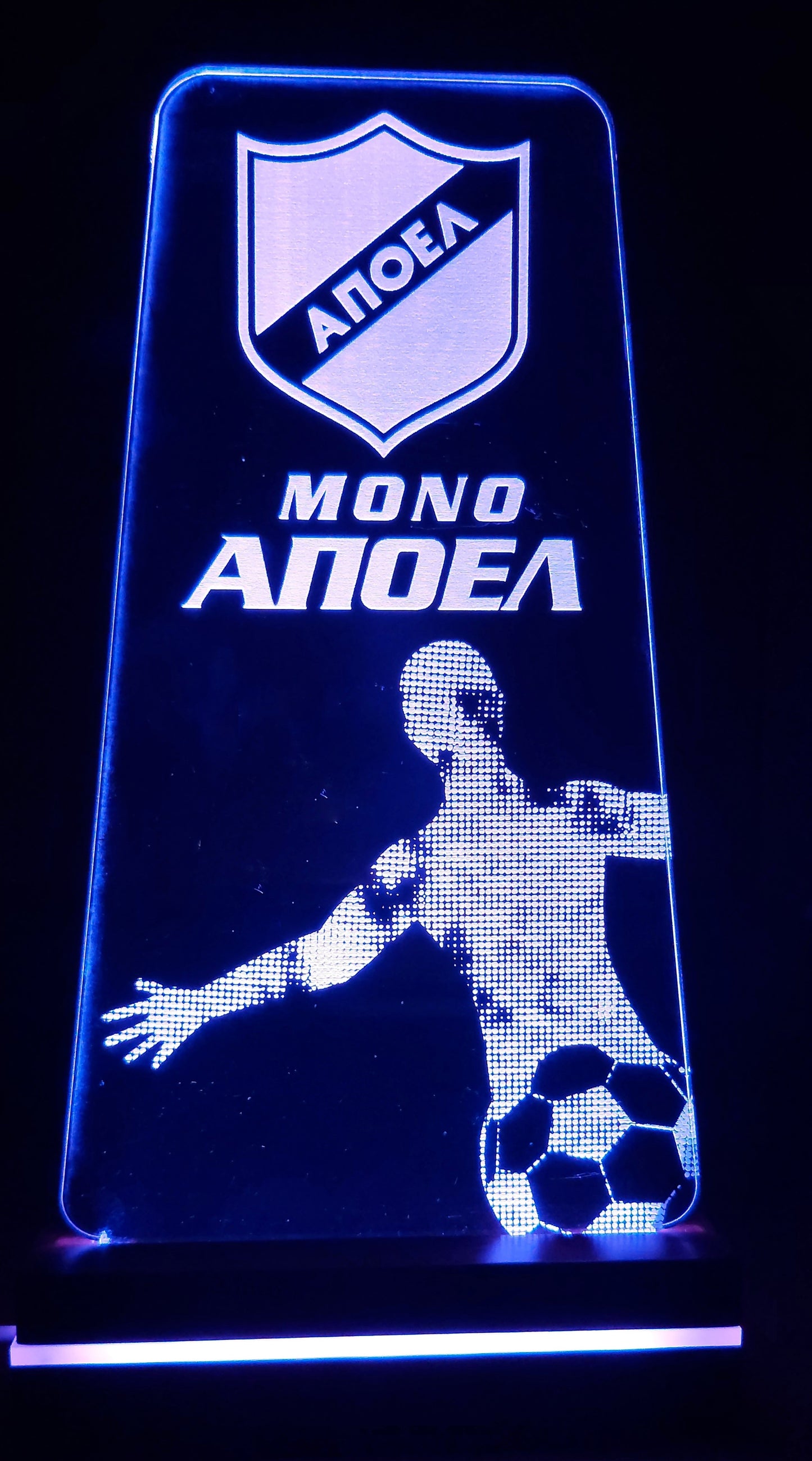 APOEL LED LIGHTING (TRIANGLE - FOOTBALL PLAYER)