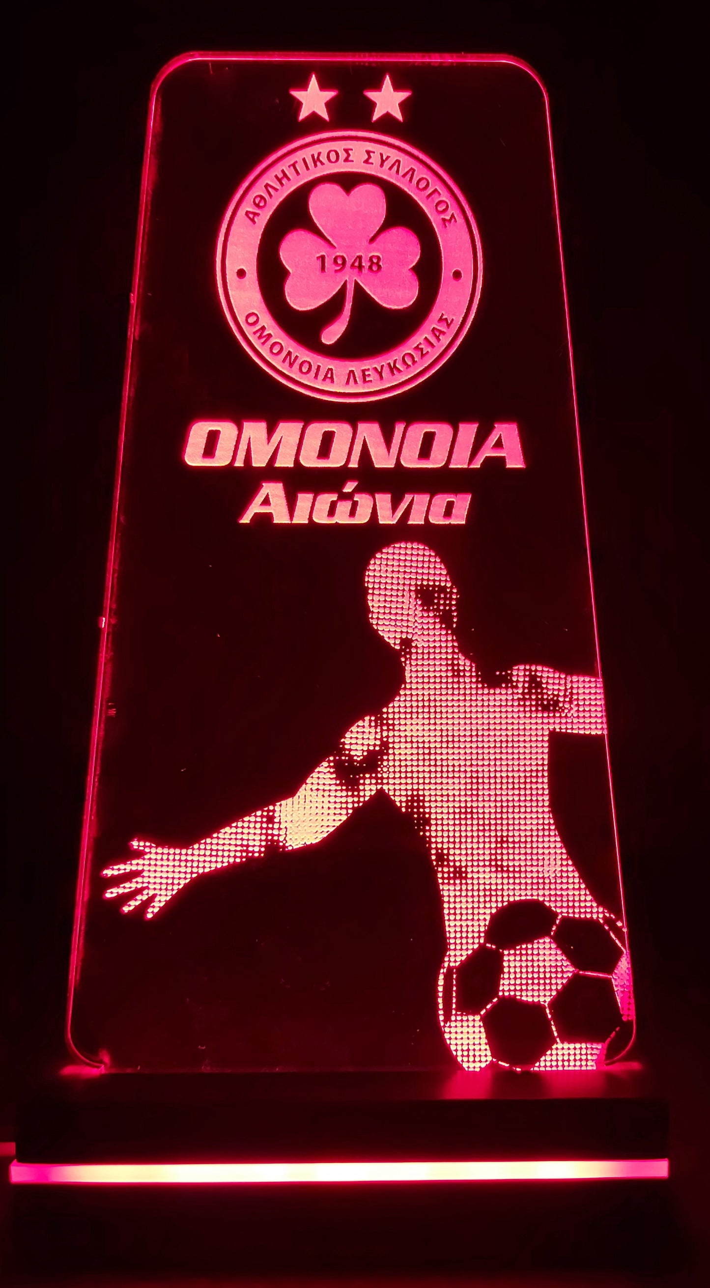 OMONOIA LED LIGHTING (TRIANGLE - FOOTBALL PLAYER)