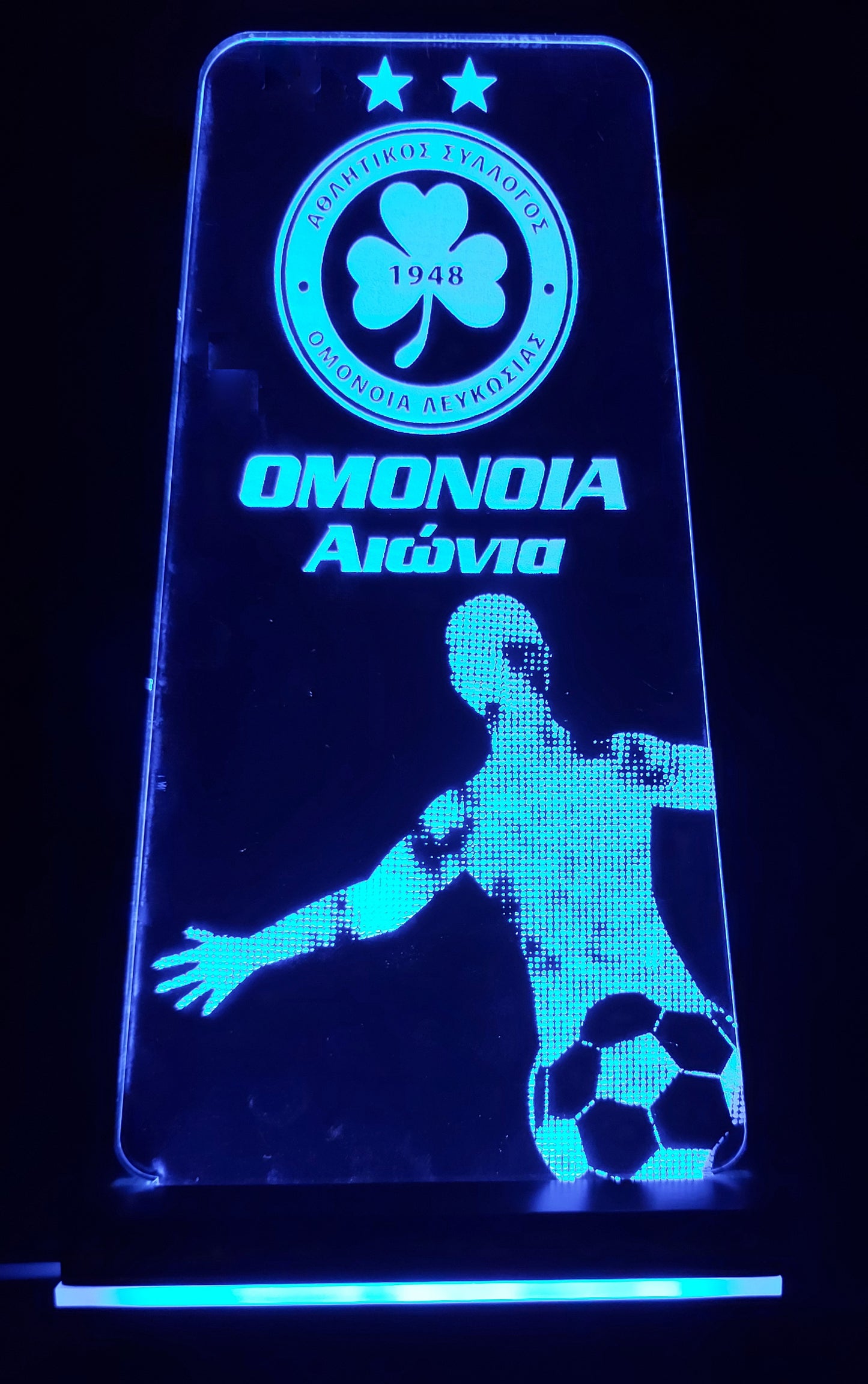 OMONOIA LED LIGHTING (TRIANGLE - FOOTBALL PLAYER)