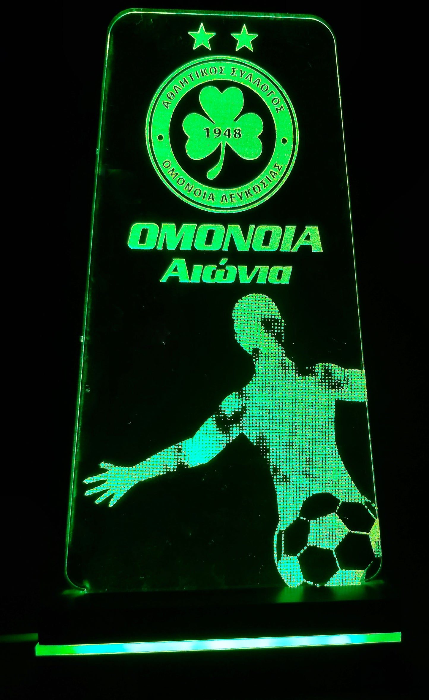OMONOIA LED LIGHTING (TRIANGLE - FOOTBALL PLAYER)