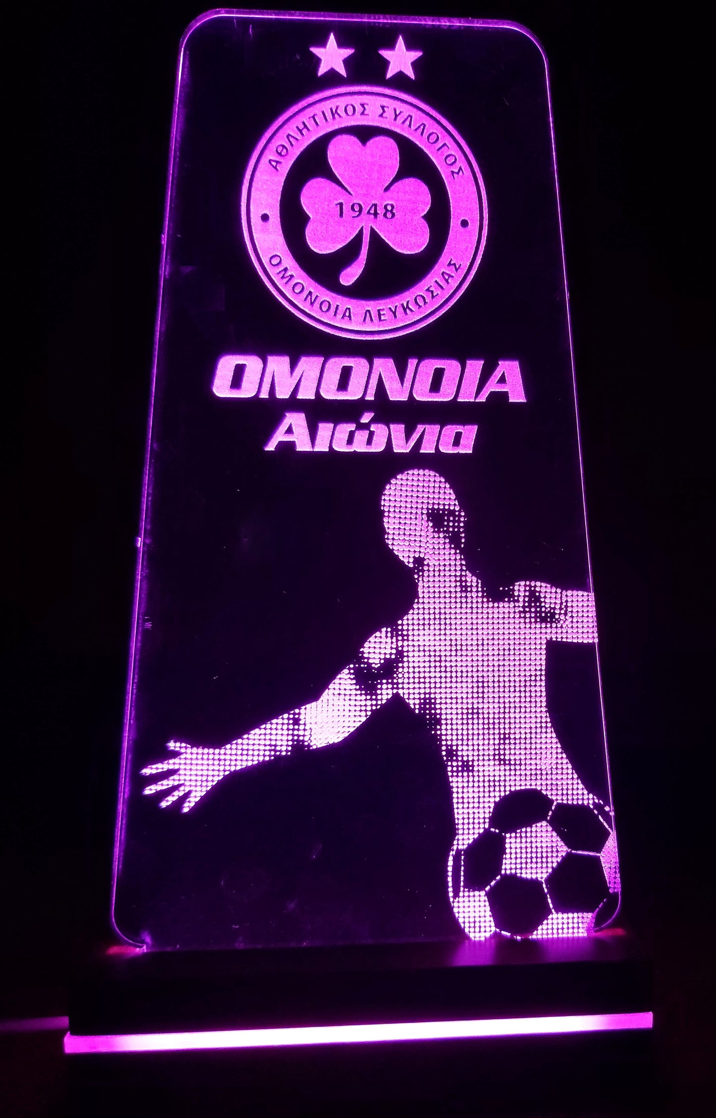 OMONOIA LED LIGHTING (TRIANGLE - FOOTBALL PLAYER)