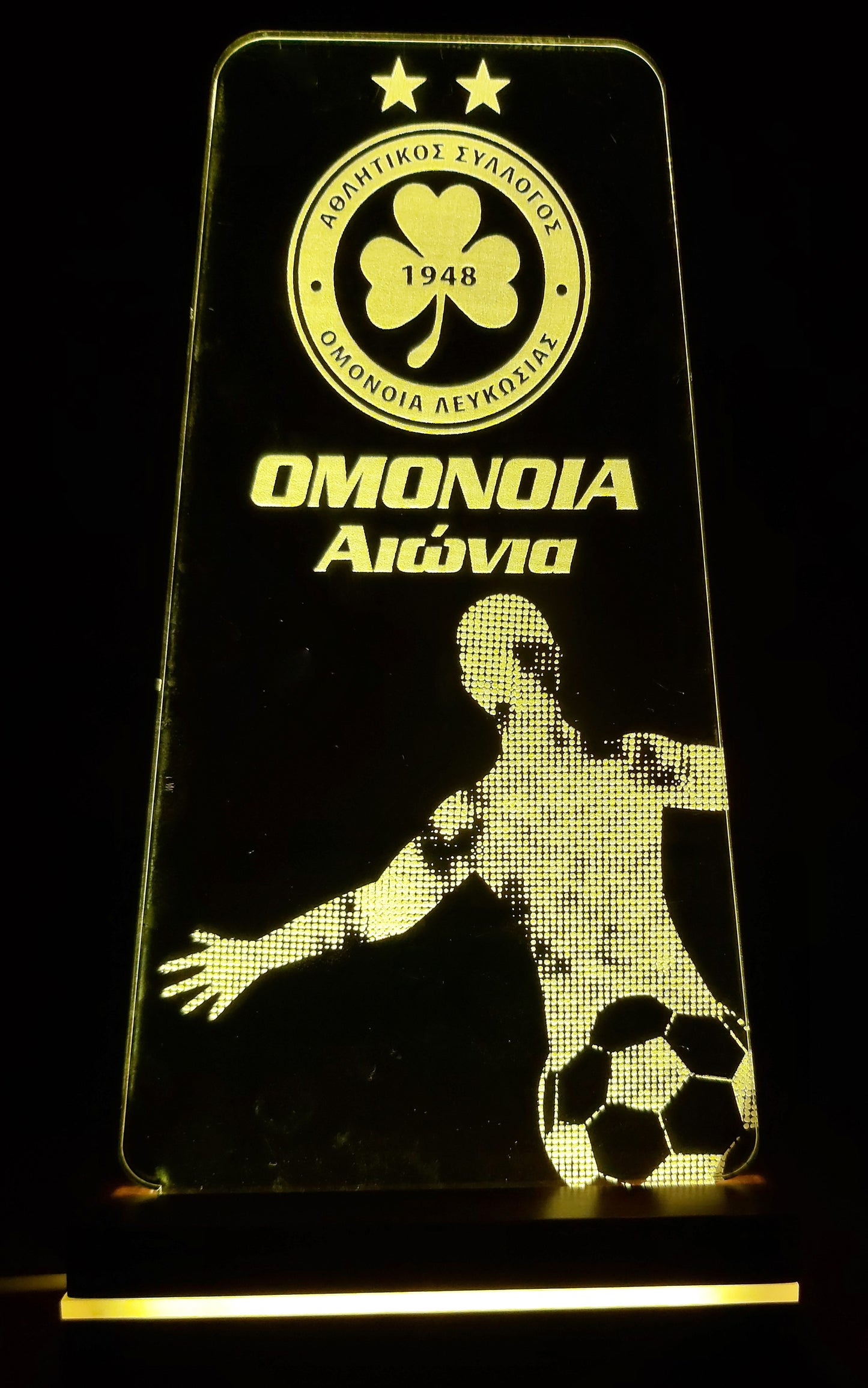 OMONOIA LED LIGHTING (TRIANGLE - FOOTBALL PLAYER)