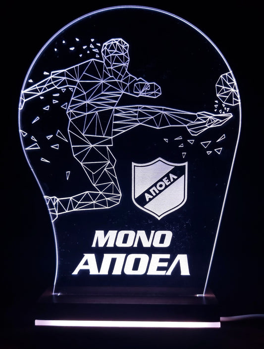 APOEL LED LIGHTING (ROUND - FOOTBALL PLAYER)
