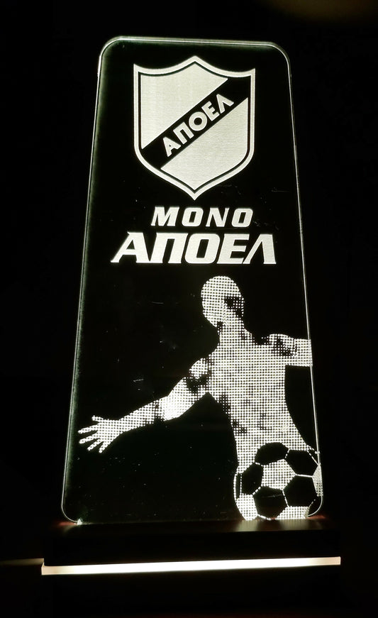 APOEL LED LIGHTING (TRIANGLE - FOOTBALL PLAYER)