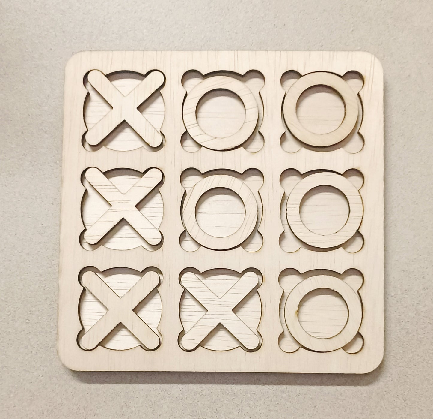 Tic Tac Toe Wooden game